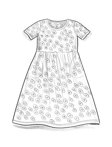 “Billie” jersey dress in organic cotton/modal - svart0SL0mnstrad