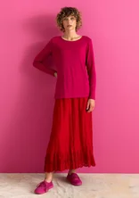 Woven petticoat slip in organic cotton - amaryllis