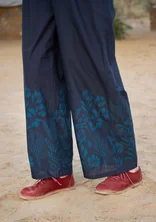“Dawn” pants in organic cotton - dark indigo