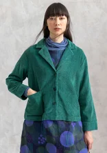 “Rime” corduroy jacket in organic cotton - light bottle green