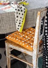 “Mary” organic cotton seat pad - clementine