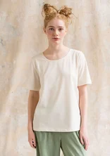 T-shirt "Jane" i økologisk bomuld/elastan - oblekt
