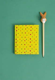“Kavya” fabric-covered paper notebook - kiwi0SL0
