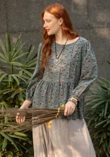 “Tristan” organic cotton blouse - graphite