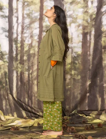 Vävd klänning "Tjärn" i ekologisk bomull - tuija