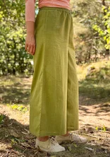 Woven pants in organic cotton - green pepper