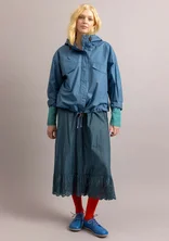 Woven jacket in organic cotton - light indigo