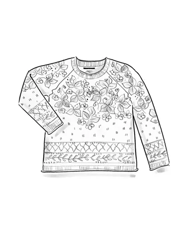 “Blåsippa” sweater in organic/recycled cotton - blklocka