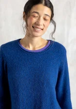 Favourite alpaca-blend sweater - indigo blue/melange