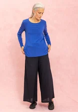 Woven pants in organic cotton - black