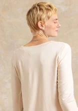 “Bianca” jersey top in lyocell/spandex - feather