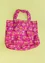 Opvouwbare shopper "Peggy" van gerecycled polyester (hibiscus Eén maat)