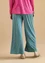 “Ada” jersey Trousers in lyocell/spandex (aqua green/patterned S)