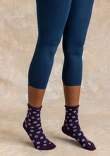 Solid-colored leggings in recycled polyamide - Pacific blue