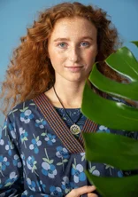 “Andes” organic cotton blouse - dark indigo