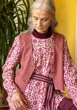 “Marianne” blouse in organic cotton - pink orchid