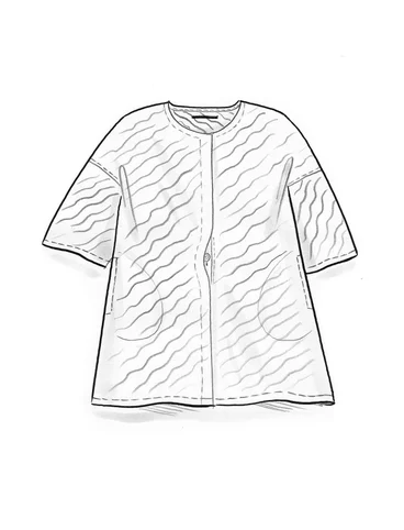“Krusa” blouse in organic cotton - svart