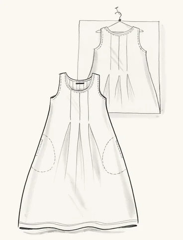 Tricot jurk van biologisch katoen - lupin
