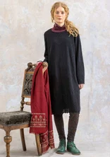 “Alma” knit dress in organic/recycled cotton - black