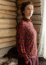 “Rosebay” lyocell/elastane top - aubergine