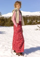 “Denali” woven pants in organic cotton - pomegranate