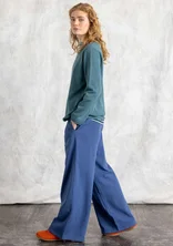 Jersey pants in organic cotton - mountain blue