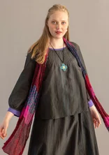 “Melody” organic cotton/silk blouse - agave