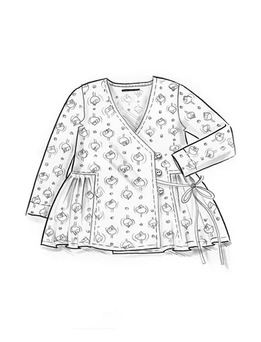 “Himalaya” organic cotton blouse - midnattsbl