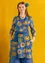 Tricot jurk "Sunflower" van lyocell/elastaan (korenblauw M)
