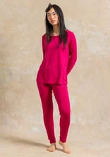 “Bianca” jersey leggings in lyocell/spandex - cyklamen