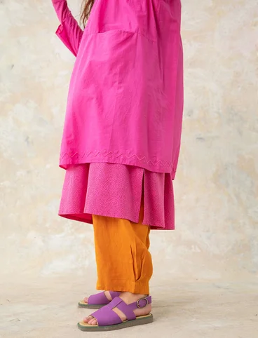 Woven dress in organic cotton - hibiskus