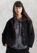 “Rime” corduroy jacket in organic cotton - black