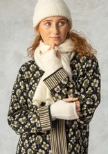 Knit scarf in an alpaca blend - ecru