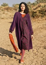 Woven “Sand” dress in organic cotton/linen - allium