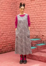 “Sparkle” organic cotton jersey dress - grey