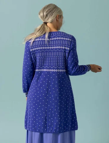“Elsie” knit tunic in organic/recycled cotton - himmelsbl
