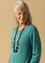 Knit tunic in linen/recycled linen (aqua green S)
