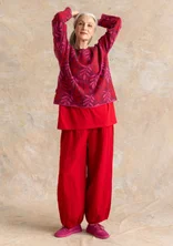 Woven linen pants - amaryllis
