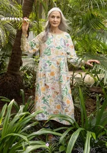 “Mockingbird” woven linen/modal dress - elderflower