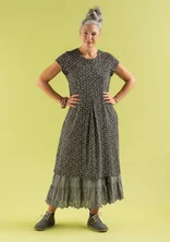 Tricot jurk "Jane" van biologisch katoen/elastaan - svart0SL0mnstrad