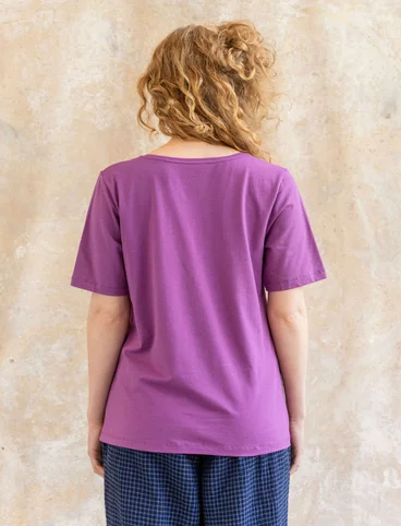 T-paita ”Jane” ekopuuvillaa/elastaania - midsommarblomster
