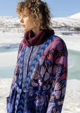 “Tanana” cotton/lyocell long cardigan - midnight blue