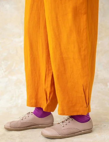 Woven linen trousers - masala