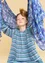 “Lillian” organic cotton shawl (sky blue One Size)