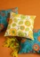 “Sunflower” organic cotton/linen cushion cover (vaalea hiekka Yksi koko)