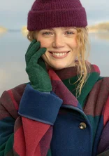 Wool gloves - dark green