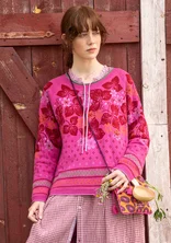 Pullover „Blåsippa“ aus Bio-/Recycling-Baumwolle - rosa0SP0orkid